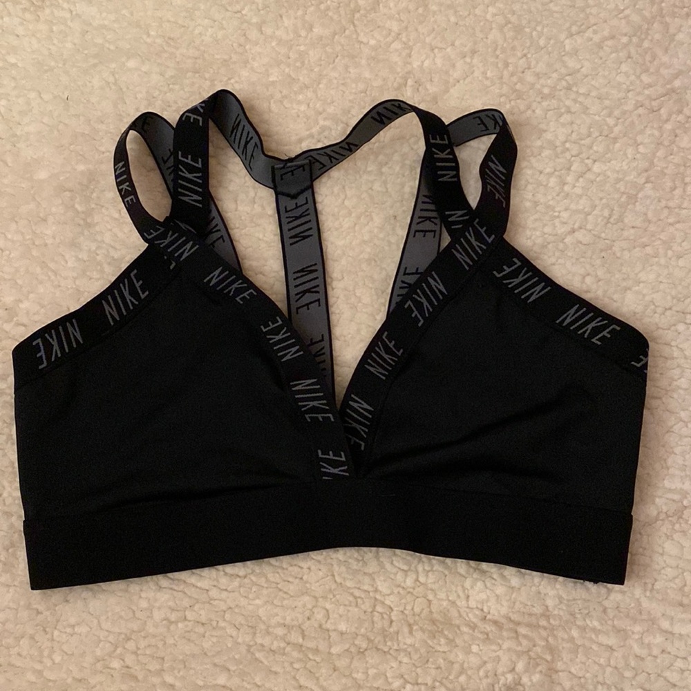 Black Nike sports bra